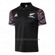 Maglia Polo Nuova Zelanda All Blacks Maori Rugby 2019 Nero